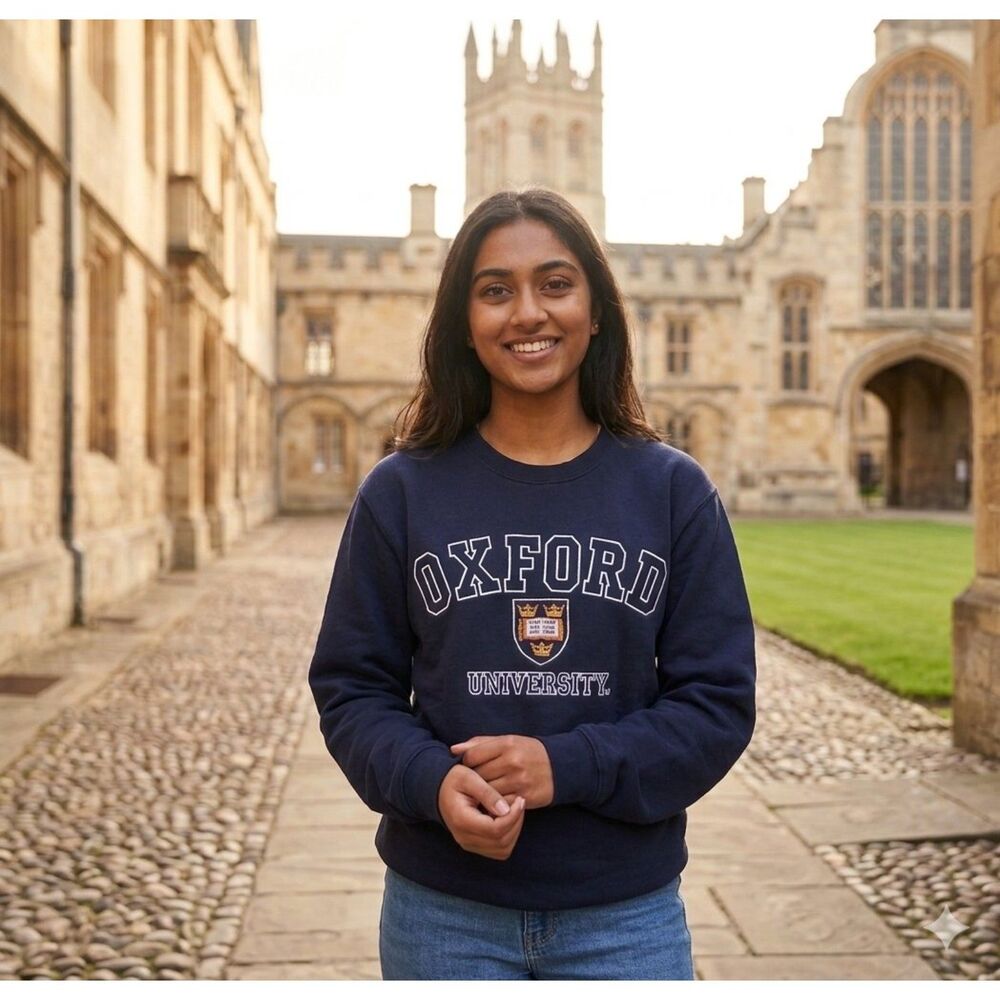 Oxford University Official Merchandise Crew Neck Sweatshirt - Navy M
